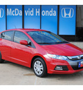 honda insight 2012 dk  red hatchback hybrid 4 cylinders front wheel drive automatic 77034