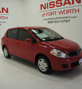 nissan versa 2010 red hatchback 1 8 s gasoline 4 cylinders front wheel drive automatic with overdrive 76116