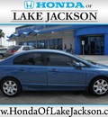 honda civic 2011 blue sedan lx gasoline 4 cylinders front wheel drive automatic with overdrive 77566