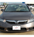 honda civic 2010 dk  gray sedan lx gasoline 4 cylinders front wheel drive automatic 77034