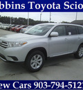 toyota highlander 2012 silver suv gasoline 4 cylinders front wheel drive automatic 75569