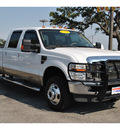 ford f 350 super duty 2010 white lariat diesel 8 cylinders 4 wheel drive automatic 78216