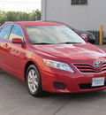 toyota camry 2011 red sedan le gasoline 4 cylinders front wheel drive automatic with overdrive 77074