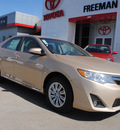 toyota camry 2012 tan sedan le gasoline 4 cylinders front wheel drive 6 speed automatic 76053