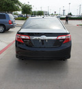 toyota camry 2012 black sedan xle gasoline 6 cylinders front wheel drive 6 speed automatic 76053