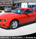 ford mustang 2012 dk  red coupe gasoline 6 cylinders rear wheel drive automatic 77388
