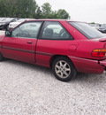 ford escort 1995 red hatchback lx gasoline 4 cylinders front wheel drive automatic 46168