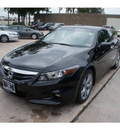 honda accord 2012 black coupe ex l v6 gasoline 6 cylinders front wheel drive automatic 77339