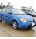 kia rio 2010 blue sedan lx gasoline 4 cylinders front wheel drive automatic with overdrive 77656