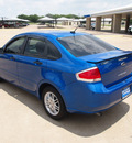 ford focus 2011 blue sedan se gasoline 4 cylinders front wheel drive automatic 76049