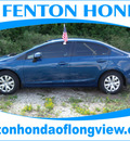 honda civic 2012 blue sedan lx gasoline 4 cylinders front wheel drive automatic 75606