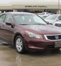 honda accord 2008 dk  red sedan lx p gasoline 4 cylinders front wheel drive automatic with overdrive 77074