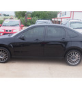 ford focus 2010 black sedan ses gasoline 4 cylinders front wheel drive automatic with overdrive 77340