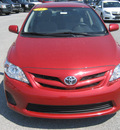 toyota corolla 2011 red sedan le gasoline 4 cylinders front wheel drive automatic 62863