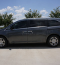 honda odyssey 2012 dk  gray van ex l w dvd gasoline 6 cylinders front wheel drive automatic 75034