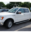 ford f 150 2012 white lariat gasoline 6 cylinders 2 wheel drive automatic 78644