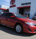 toyota camry 2012 red sedan le gasoline 4 cylinders front wheel drive 6 speed automatic 76053