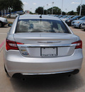 chrysler 200 2011 silver sedan touring flex fuel 6 cylinders front wheel drive automatic 75093