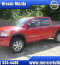 nissan titan 2012 red pro 4x 8 cylinders automatic 75901