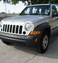 jeep liberty 2006 silver suv sport gasoline 6 cylinders 4 wheel drive automatic 75080