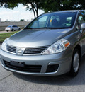 nissan versa 2007 gray hatchback 1 8 s gasoline 4 cylinders front wheel drive automatic 75080