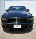 ford mustang 2013 black coupe v6 gasoline 6 cylinders rear wheel drive automatic 75235