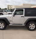 jeep wrangler 2012 bright silver suv sport gasoline 6 cylinders 4 wheel drive automatic 77375