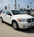 dodge caliber 2007 white hatchback 4 cylinders automatic 75110