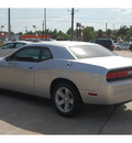 dodge challenger 2012 silver coupe sxt flex fuel 6 cylinders rear wheel drive automatic with overdrive 77037