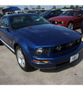 ford mustang 2007 blue coupe gasoline 6 cylinders rear wheel drive automatic 77338