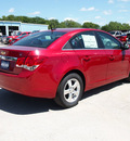 chevrolet cruze 2012 red sedan lt gasoline 4 cylinders front wheel drive automatic 78114