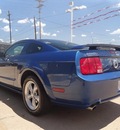 ford mustang 2007 vista blue metallic coupe gt premium gasoline 8 cylinders rear wheel drive 5 speed manual 76108