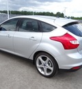 ford focus 2012 silver hatchback titanium flex fuel 4 cylinders front wheel drive 6 speed automatic 77388