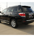 toyota highlander 2012 black suv 4x2 gasoline 4 cylinders front wheel drive automatic 77469