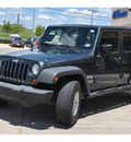 jeep wrangler unlimited 2007 dk  blue suv x gasoline 6 cylinders rear wheel drive automatic 78233