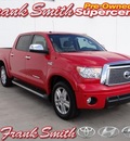 toyota tundra 2010 red limited 8 cylinders automatic 78577