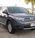 toyota highlander 2011 gray suv gasoline 6 cylinders front wheel drive shiftable automatic 77074