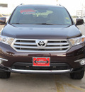 toyota highlander 2012 dk  red suv gasoline 4 cylinders front wheel drive shiftable automatic 77074