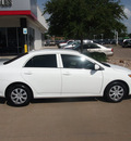 toyota corolla 2010 white sedan le gasoline 4 cylinders front wheel drive automatic 76053
