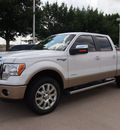 ford f 150 2012 white king ranch gasoline 6 cylinders 4 wheel drive automatic 76011