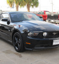 ford mustang 2011 black coupe gt gasoline 8 cylinders rear wheel drive automatic with overdrive 77074