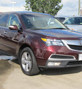 acura mdx 2010 dk  red suv gasoline 6 cylinders all whee drive automatic with overdrive 77074