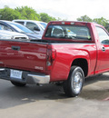 gmc canyon 2006 red pickup truck wt gasoline 4 cylinders rear wheel drive 5 speed manual 77074