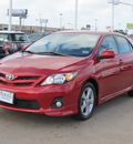 toyota corolla 2011 red sedan s gasoline 4 cylinders front wheel drive automatic with overdrive 77074