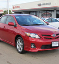 toyota corolla 2011 red sedan s gasoline 4 cylinders front wheel drive automatic with overdrive 77074