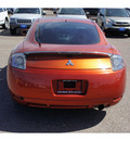 mitsubishi eclipse 2006 orange hatchback gs gasoline 4 cylinders front wheel drive automatic 78539