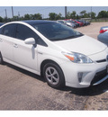 toyota prius 2012 white hatchback four hybrid 4 cylinders front wheel drive automatic 77074