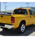 dodge ram 1500 2007 yellow pickup truck lonestar edition flex fuel 8 cylinders rear wheel drive automatic 78233