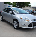 ford focus 2012 silver hatchback se flex fuel 4 cylinders front wheel drive automatic with overdrive 77706