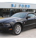 ford mustang 2013 black v6 premium gasoline 6 cylinders rear wheel drive automatic 77575